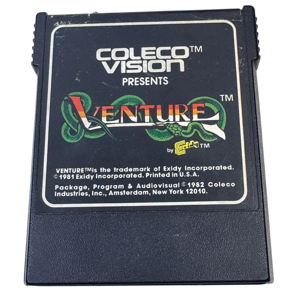 ColecoVision Venture Game Cartridge 1982 Retro Arcade‎